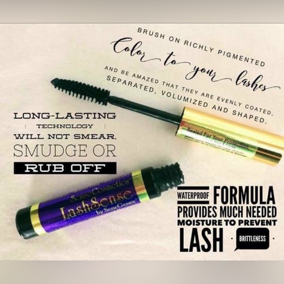 LashSense Black Long Lasting Waterproof Mascara by Senegence, NWT - Picture 3 of 5
